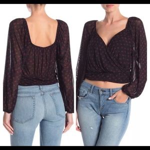 NWT Free People Sweetie Pie crop top blouse